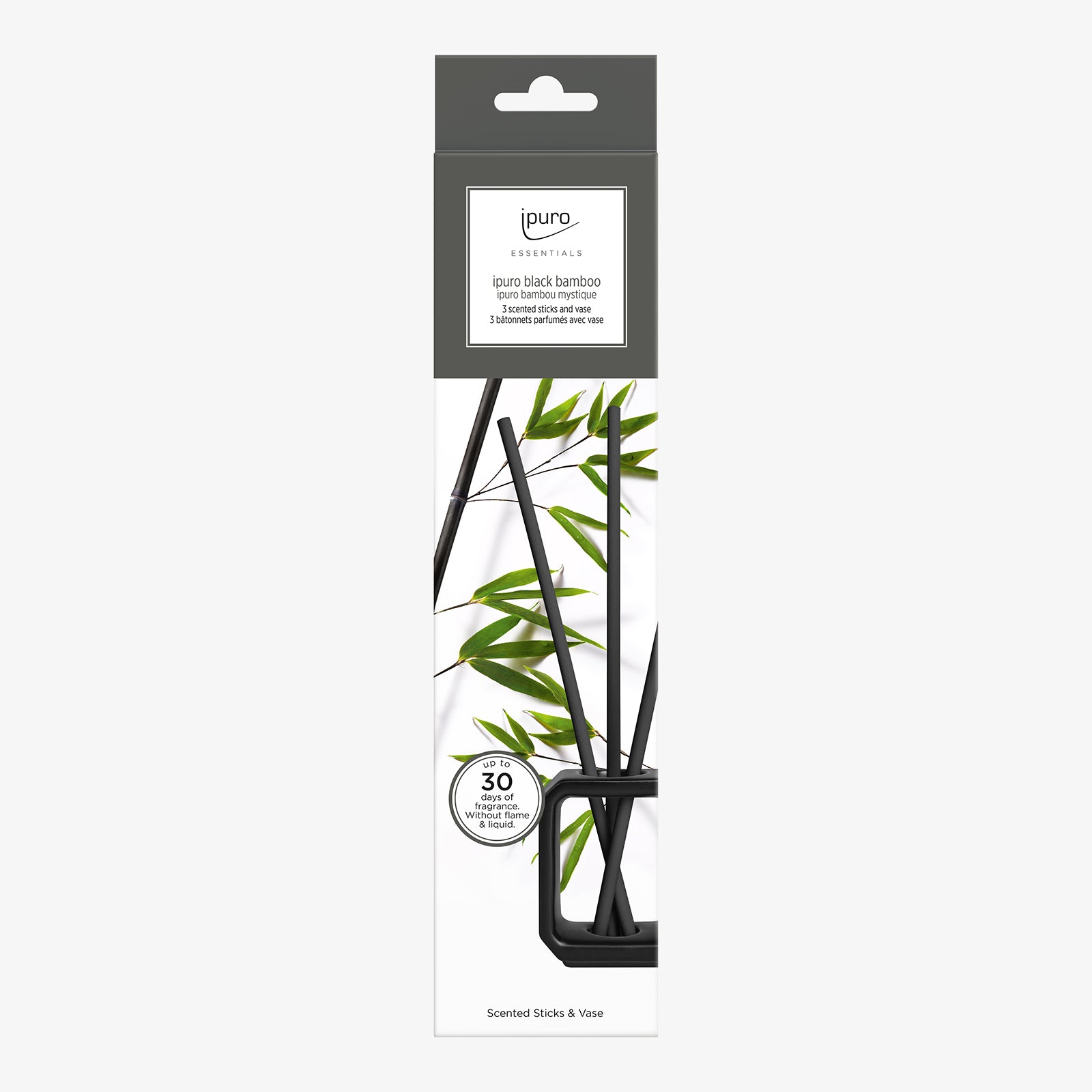 ESSENTIALS Scented Stick-Set Black Bamboo – IPURO